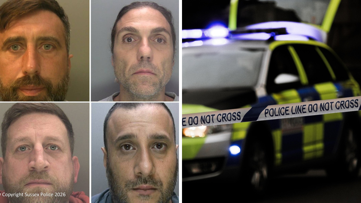 Four men jailed over organised drug supply in Sussex